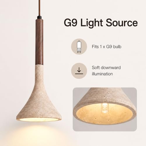 Petite lampe suspendue G9 cordon réglable pour petit espace - 6