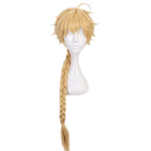 Vista 114 de Peluca Lumine, Genshin Impact Lumine Cosplay peluca con gorra de peluca