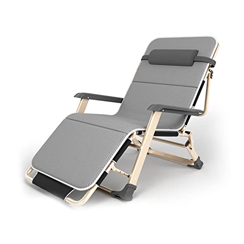 Chaise de salon de jardin pliable et relaxante zero gravity pour patio noir