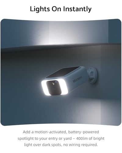 Image of Solar Camera Outdoor Wireless 4MP -2.4G&5G WiFi Security Camera with Integrated Solar Panel, Color Night Vision, Compatible with Alexa