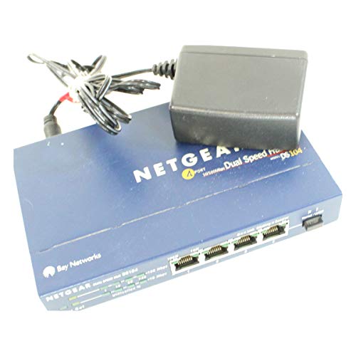 Netgear DS104 4-Port 10/100 Dual Speed Hub with Uplink Button