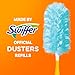 Swiffer Dusters Refill for Cleaning, Made by SWIFFER, Feather & Microfiber Duster Disposable Alternative, for Dusting Furniture, Blinds, Ceiling Fans, Walls, Helps Remove Allergens, Unscented, 18ct​
