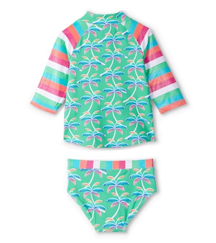 Hatley Girls' Rainbow Palm Rashguard Set (Toddler/Little Big Kid)2