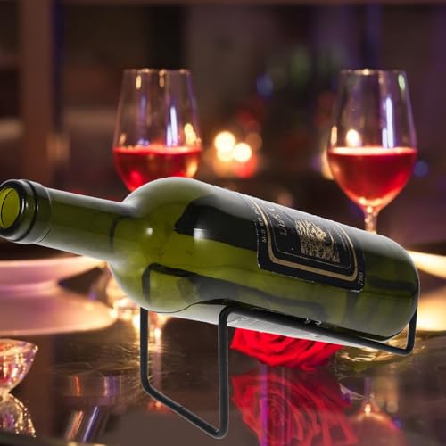 Soporte para Botellas de Vino de Hierro Minimalista 3 Piezas miniatura 6