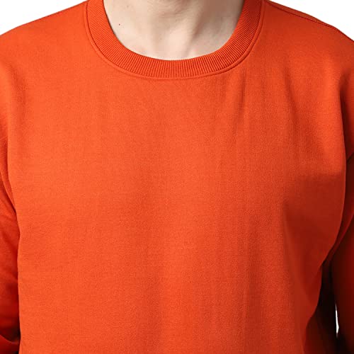 Image of Mack Jonney Fleece Round Neck Solid Sweatshirt for Men (Pack of 2)-SW RRN PNK Sky 02-P