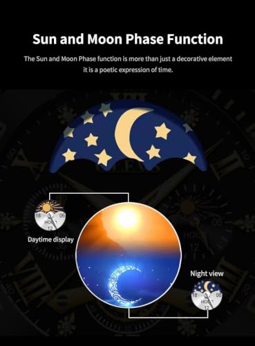 Image of OLEVS Mens Watches Chronograph Luxury Dress Moon Phase Two Tone Stainless Steel Waterproof Luminous Business Calendar Wrist Watch