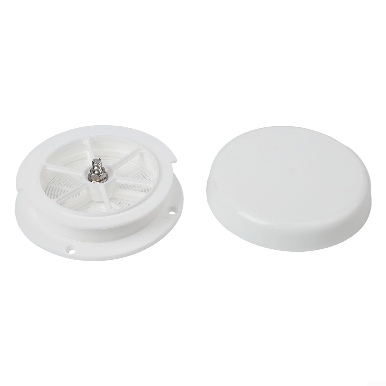 Copertura di scarico a fungo per tetto camper, con tappo di protezione dell'acqua, per rimorchi Keystone, camper, sistema di ventilazione in plastica bianca, parte di ricambio