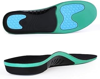 3ANGNI Arch Support Insoles for Plantar Fasciitis Relief, Orthotic Insoles for Flat Feet, Heel Pain, Over Pronation, Foot Pain. High Arch Support Insoles Men Women,Enhanced Shock Absorbing,Black