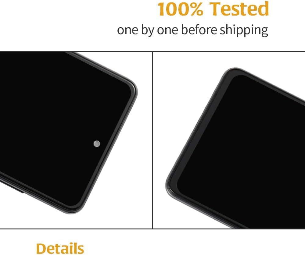 A52s 5G A528 OLED LCD Display [with Fingerprint] for Samsung Galaxy A52s 5G A528B 6.5" LCD Screen Display Replacement Touch Digitizer Assembly Kit with Frame