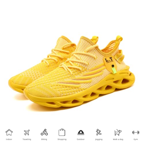 Image of EGMPDA Mens Shoes Running Slip On Tennis Walking Shoes Lightweight Breathable Sneakers for Gym Work Casual Soft Sole Trainers Non Slip Athletic Footwear