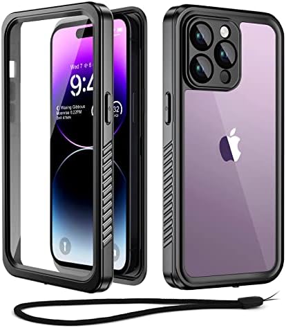 Beeasy for iPhone 14 Case Waterproof IP68 Shockproof Dustproof 360 Full Body Protective Cover with Built in Screen Protector, Tough Hard Armour Heavy Duty Front and Back Case for iPhone 14 6.1 inch