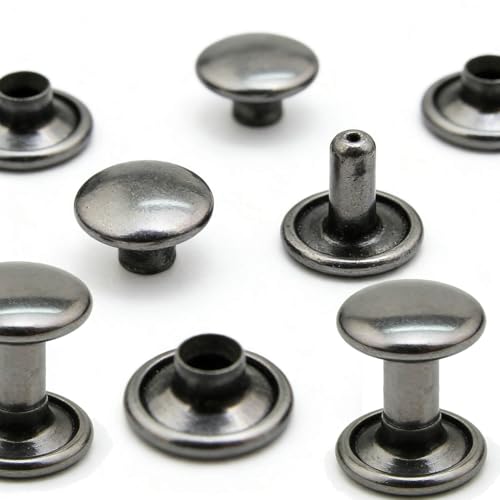 Rivets 10mm Amanteao finition pistolet noir de qualité supérieure pour couture