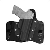 FoxX Holsters New Ruger Security 9 in The Waistband Hybrid Holster Tuckable, Concealed Carry Gun Holster (Black)