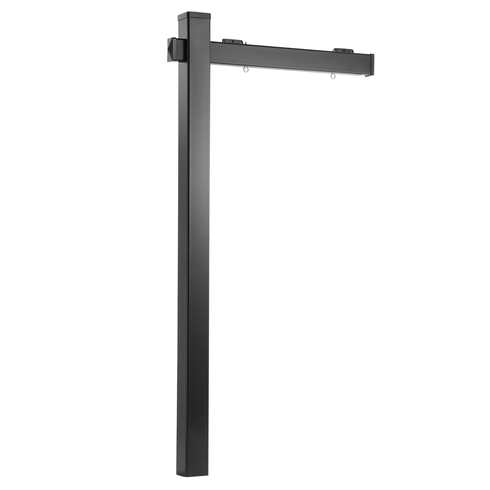 VEVOR Maklergalgen 1845 mm Hoch, Immobilienschildständer aus PVC, für Schilder 457x610 mm, Außenbereich Schwarz