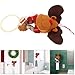 jojofuny Christmas Themed Towel Ring Bathroom Towel Holder Cotton Fabric with Plastic Ring Tool for Holiday Decoration