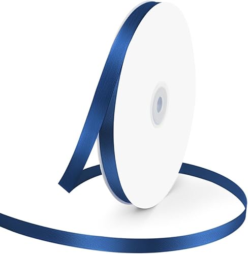 Miniatura 41 de Cinta de satén de poliéster de una sola cara de 5/8 pulgadas de ancho x 100 yardas, cinta de satén para manualidades, regalo, lazos para el cabello