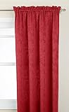 LORRAINE HOME FASHIONS, Wine Flora Window Curtain Panel, 52" X 63"