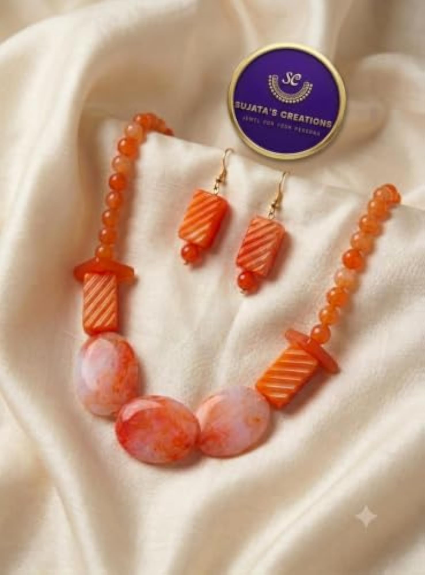 Handmade Chemical Beads Jewellery Set