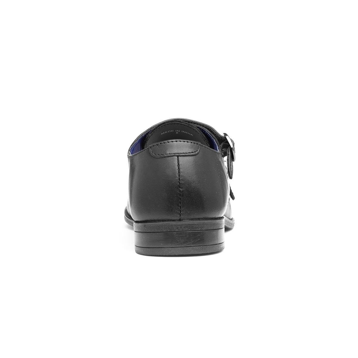 Silver Street London Zapato Monk Bourne Formal/Oficina de Piel para Hombre, Negro, 10 UK/44 EU