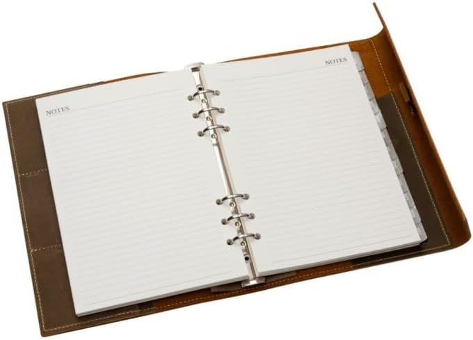 Wanderings 2026/27 Calendar Planner Inserts - Ivory Color - Thick Monthly Weekly Calendar Refill for A5 6-Ring Binder Planner Compatible with Filofax 8 1/4 x 5 5/8 (21cm x 14.2cm) to Jun 2027