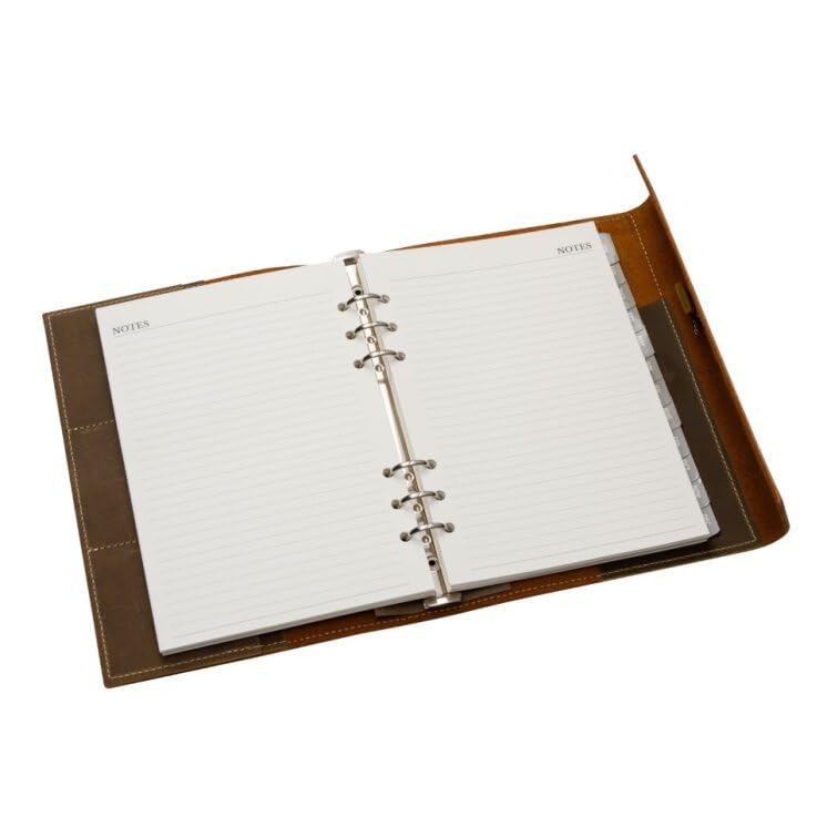 Wanderings 2026/27 Calendar Planner Inserts - Ivory Color - Thick Monthly Weekly Calendar Refill for A5 6-Ring Binder Planner Compatible with Filofax 8 1/4 x 5 5/8 (21cm x 14.2cm) to Jun 2027