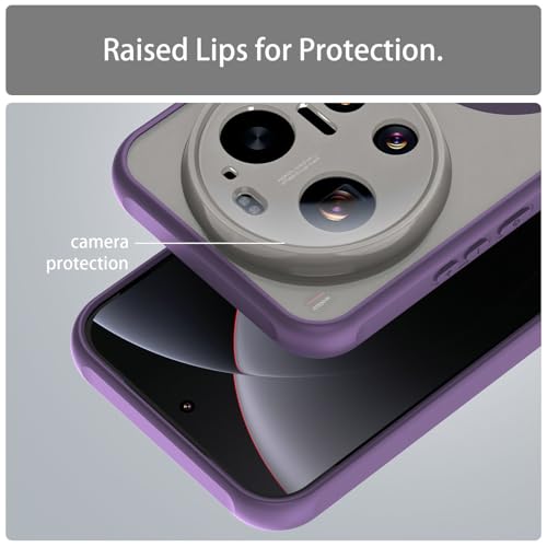 Image of Compatible with Xiaomi 17 Ultra Case Cover,Compatible with MagSafe,Anti-Fall,Compatible with Xiaomi 17 Ultra 5G 25128PNA1C Cell Protective Phone Case Purple