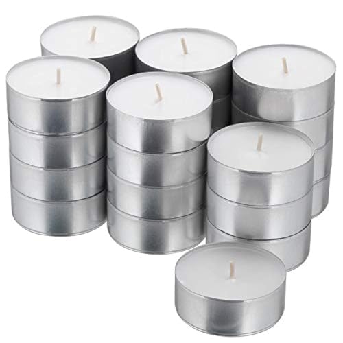 (24x 9 Hour Candles) - GLIMMA Multipack of Tealight Candles Unscented 4 or 9 Hour Burntime IKEA (24x 9 Hour Candles)