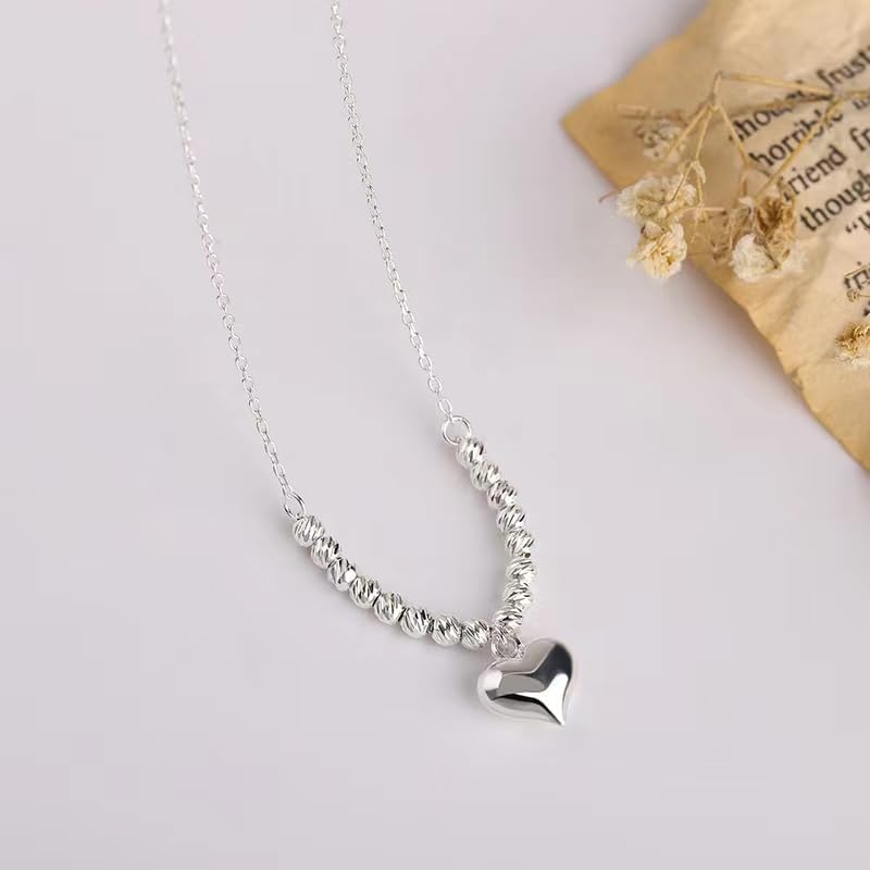 Valentines Day Gifts for Her Stainless Steel Heart Necklace Pendant Gift for Women Wife Girlfriend - Image 6