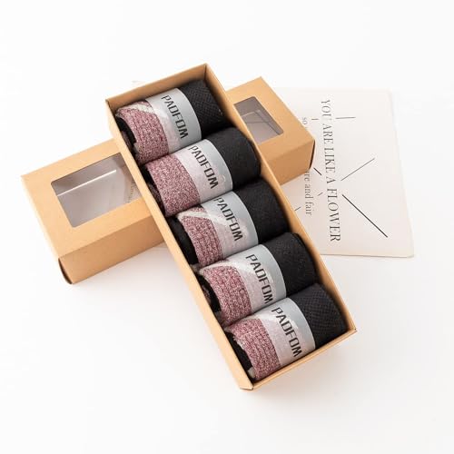 PADFOM Mens Athletic Ankle Socks Low Cut Cushioned Breathable Running Sports Socks 5 Pack4