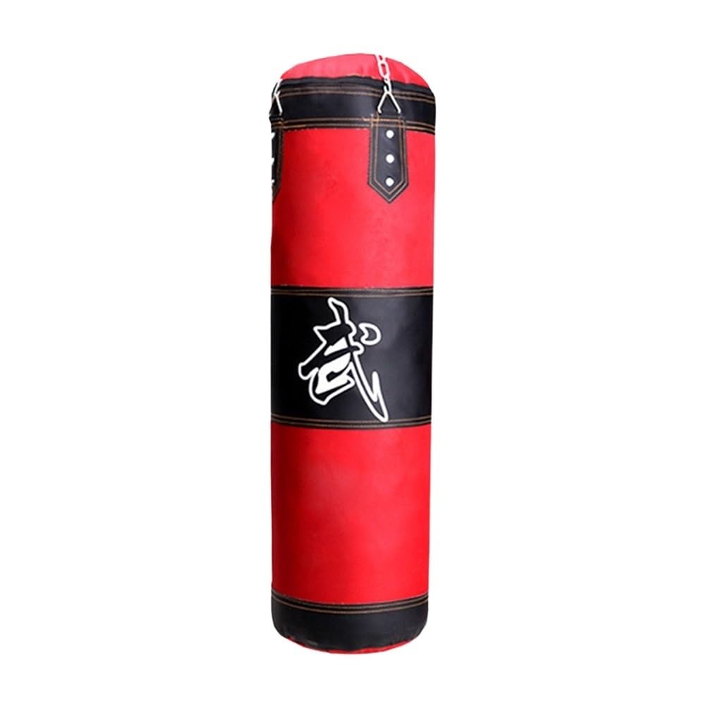 Sacco Da Boxe Sacco da boxe for arti marziali con riduzione della pressione del sacco di sabbia rimbalzante con gancio a catena in metallo Attrezzatura sportiva multifunzionale durevole Sacco Da Boxe