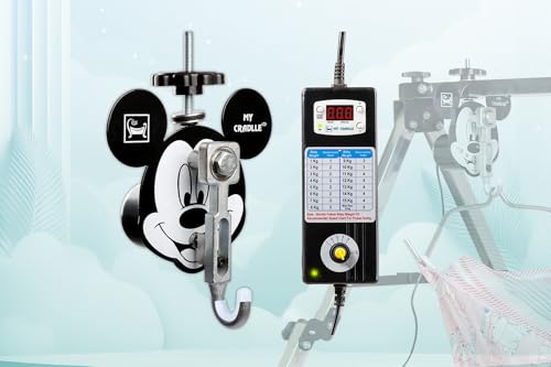 Image of My Cradle Electric Cradle Motor Digital Timer 15 min to 9.45 hrs. First Time in India Time and Speed Adjustable Kit 20kg Load, For New Born Baby-Mickey Mouse (Only Automation Kit)(Cradle not Included)