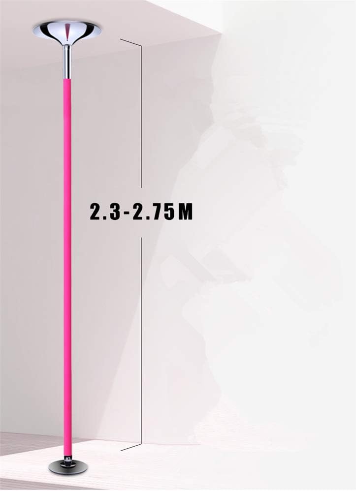 TEVEILS Upgrade Silicone Dance Pole 360 Spin and Static Portable Indoor Home Training Pipe Removable Stripper Pole Fitness Gym Equipment : Sports & Outdoors