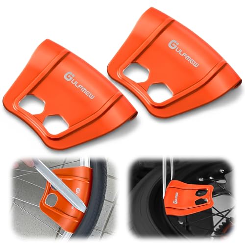Image of 2 Rim Protectors for Tire Changing, Wheel Rim Guard Kit, Orange | Motorcycle, Bicycle, Scooter & E Bike, Tire Lever Protection, Non Slip, Durable, Reusable Maintenance Tool