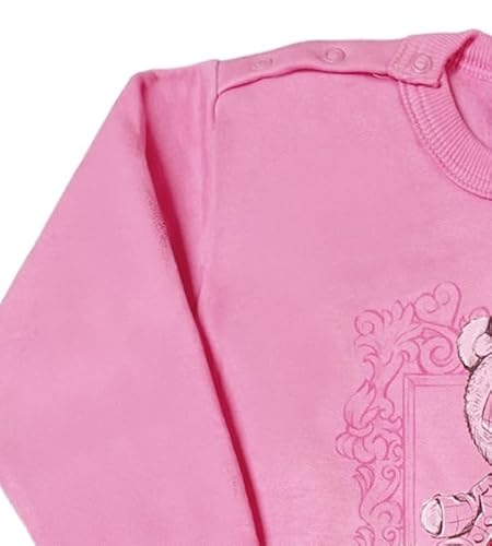 Malwee, Blusão Feminino Em Moletom Flanelado Urso Nº 1 Ao 3 Malwee Tamanho:2;Cor:Rosa