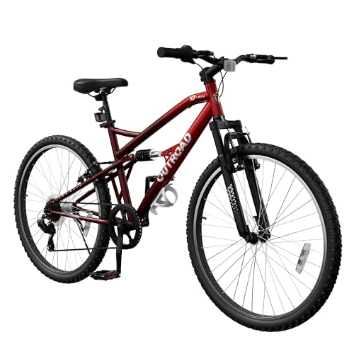 Max4out 26�C���` 7�i�ϑ� �ʋΎ��]�� �n�C�u���b�h���]�� �����Y �N���[�U�[�o�C�N �}�E���e���o�C�N V�u���[�L ���^���t���[�� ��l�p�o�C�N (�u���b�N�E�z���C�g�E�u���[�E�O���[���E�p�[�v���E�s���N)