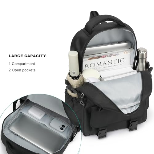 Image of Kids High Middle School Backpack for Boys 5-12 Kawaii Travel Aesthetic Bookbag,Black