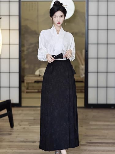 Black Office Horse-Face Skirt, Daily Midi, Pockets2
