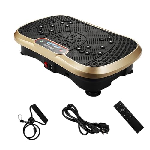 Vibration Plate Exercise Machine Vibration Fitness Exercise Machine for Home Use Whole Body Motion Vibration Platform With Remote Control & Balance Straps 400lb Max Load