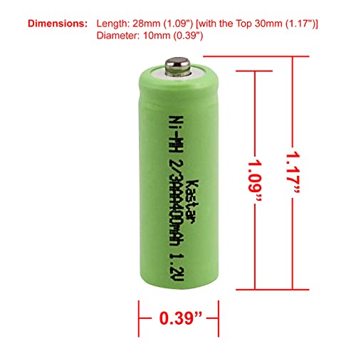 Kastar 3-Pack 2/3AAA 1.2V Ni-MH Baterías Recargables miniatura 2