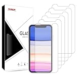 New Horrizon [6-Pack Screen Protectors for iPhone 11 and iPhone XR 6.1-Inch, Tempered Glass Film, Anti-Scratch, Anti-Shatter, Lifetime Support (iPhone11/Xr)