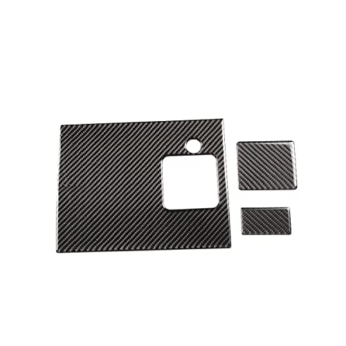 Carbon Fiber Car Seat Back Speaker Panel Decorative Panel for Mazda MX-5 RF Miata 2009-2014 (Black)