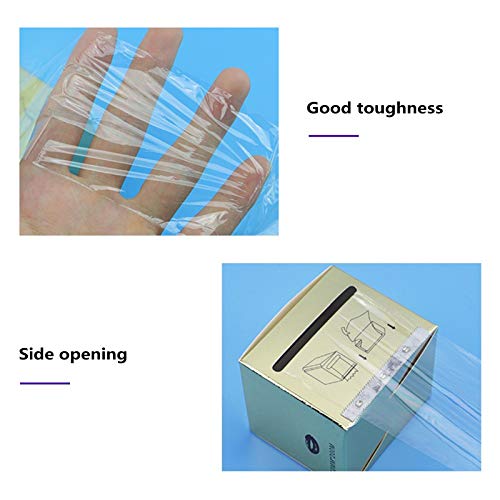 Gichee 4 Rolls Disposable Eyebrow Tattoo Plastic Wrap Preservative Film Tattoo Cover For Professional One-Way Eyebrow Lips Supplies Wrap Tape Transparent(4 Rolls) #TOP5