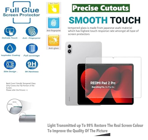 Image of Tempered Glass Screen Protector for REDMI Pad 2 Pro 5G 12.1 inch Tablet
