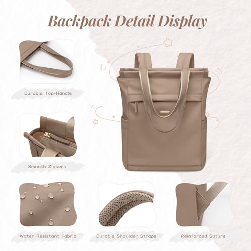 Mochila convertible para laptop para mujer casual tipo tote miniatura 5