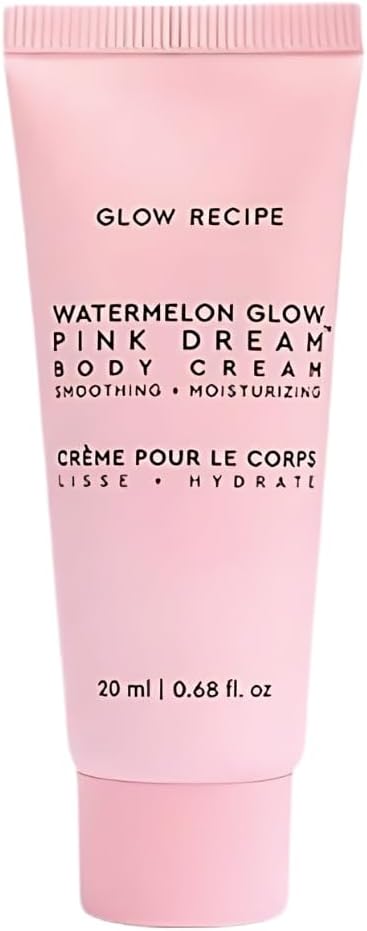 Glow RecipeWatermelon Glow AHA Pink Dream Body Cream 20ml/0.68 fl. oz | Hydrating | Exfoliating | Brightening | Lightweight