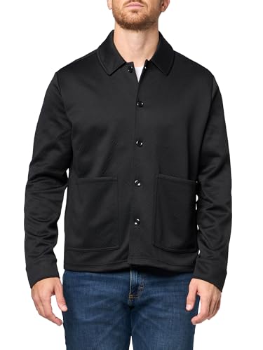 KARL LAGERFELD Men's Button Collared Front Pocket Jacket