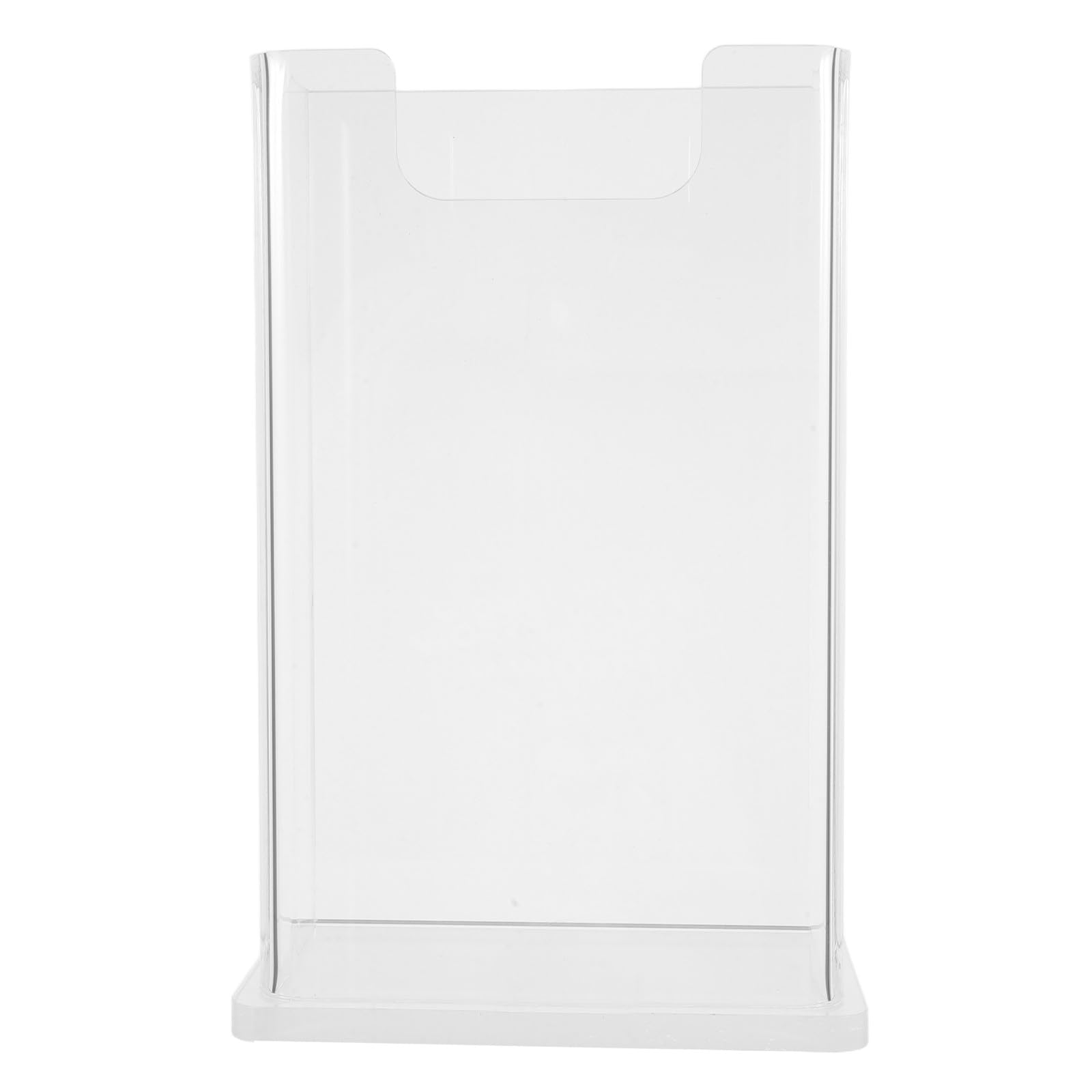 Servilletero acrílico | Dispensador vertical transparente para toallas de invitados | Caja impermeable para toallas de mano para baño, mesa de comedor, cocina, hotel, restaurante y bar