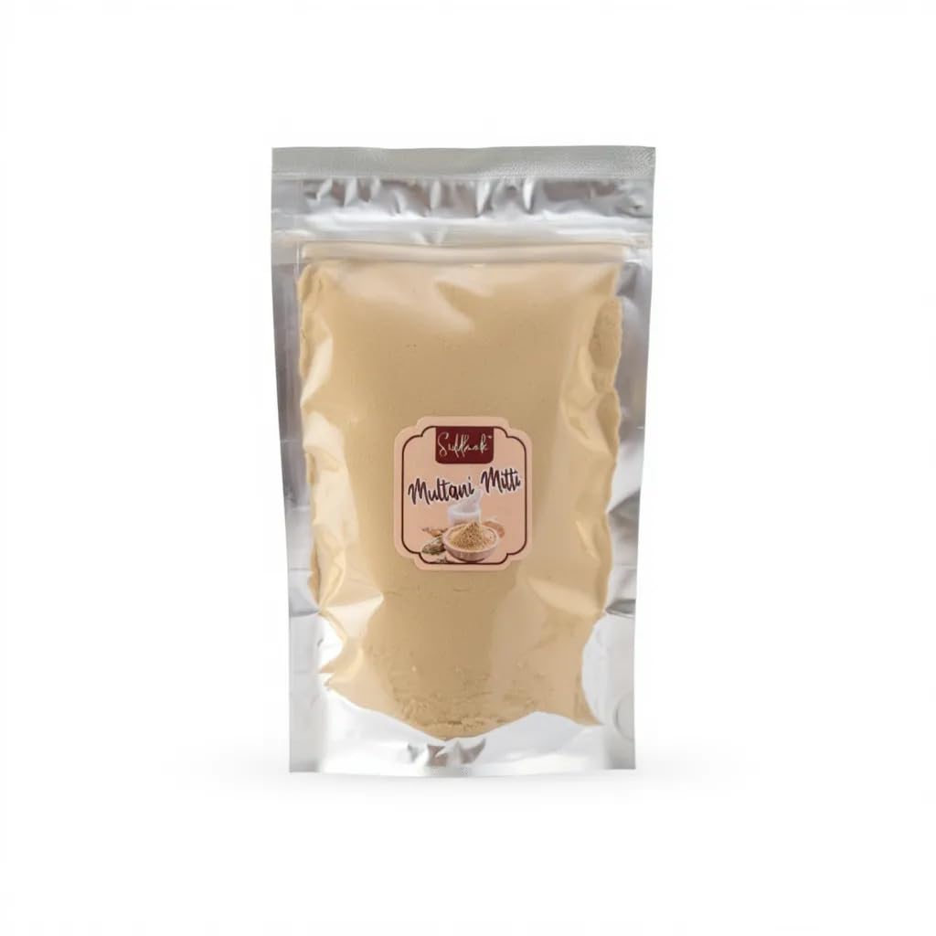 100% Pure Earth Powder 100g | Multani Mitti & Bentonite Natural Face Clay | Chemical-Free, No Preservatives, No Bleaching & No Fragrance | For Skin Cleansing, Acne Care & Face Mask