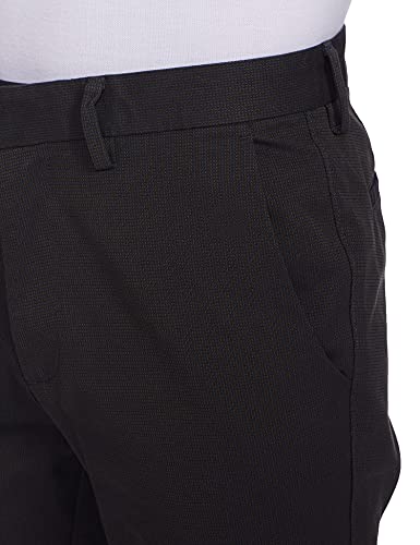 Image of Marks & Spencer Blue Harbour Mens Self Design Mid Rise Slim Fit Trouser