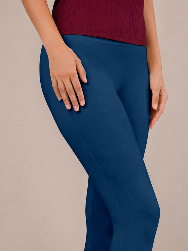 Image of TRENDMALLS Women's Microfiber Elastane Stretch Soft Churidar Length Leggings with Ultrasoft Waistband